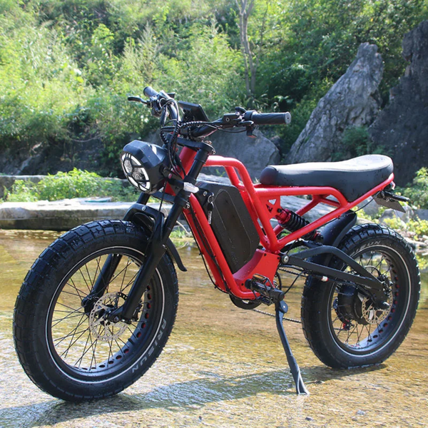 The New E-22 X Cruiser -Mountain Monster Electric Mountain bike cruiser, 37 mph super fast Mountain bike, New Mountain monster cruiser bike
