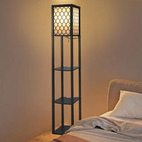 Bookshelf And Storage Shelf Floor Lamp Gorgeous Modern design