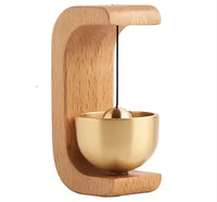 Japanese Cedar Chime Doorbell, Brass doorbell chime
