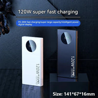 120W Super Fast Charging 50000mAh Thin and Light Power Bank, Portable Cell Phone charger, Cell phone charger