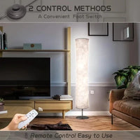 Modern Floor Lamp, RGB Color Changing Led Smart Lamp Alexa APP Control with DIY Mode, Music Sync and White Fabric Shade
