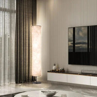 Modern Floor Lamp, RGB Color Changing Led Smart Lamp Alexa APP Control with DIY Mode, Music Sync and White Fabric Shade