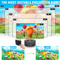 Mini Smart Projector Auto Focus Android LED HD Projector, Portable Mini Projector HD smart Movies