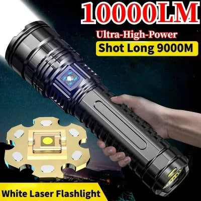 High Powered Flashlights, Rechargeable Zoom Tactical Torch Flashlight, High Power Emergency Searchlight, Tactical High powered light