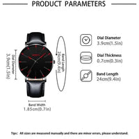 3pcs Set Fashion Mens Watches Luxury Casual Leather Quartz Wristwatch, Men Business Sports Wrist Watch Bracelet Necklace Set