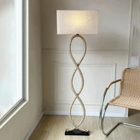 Nordic style Lamp, Nordic Retro Wabi Sabi Hemp Rope Fabric Shade Led Floor Lamp Living Room Home Decor Nordic Light