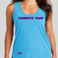 Twenty Two brand pink womens Tank top, New Deuces Tank top womens, Hot pink Tank Tops, Twenty Two Custom tank top