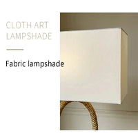 Nordic style Lamp, Nordic Retro Wabi Sabi Hemp Rope Fabric Shade Led Floor Lamp Living Room Home Decor Nordic Light