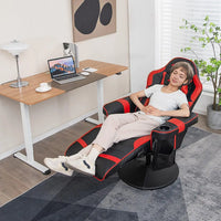 New Gaming Recliner massager , Adjustable Massage Gaming Chair with Cup Holder Footrest Ergonomic Single Sofa Living Room Home Theater