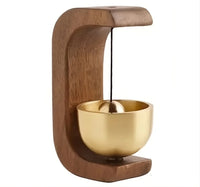 Japanese Cedar Chime Doorbell, Brass doorbell chime