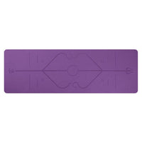 Non Slip Fitness Yoga Mat with Position Lines, Pro yoga mat