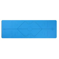 Non Slip Fitness Yoga Mat with Position Lines, Pro yoga mat