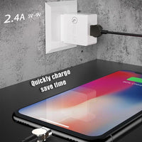 2nd Generation 180° Rotating Magnetic Cable dual phone charger