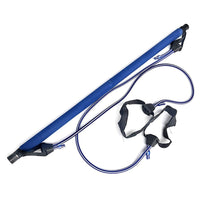 Pilates Stick Squat Training Bar with Bands, squat bar, Home Squat Bar training Pilates, portable Squat bar