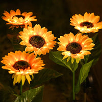 Sunflowers Solar Lawn Light, Beautiful Solar Sunflowers For Outside Patios, Decks, Gardens