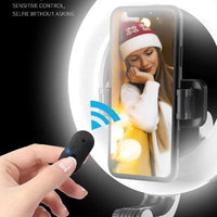4-in-1 Wireless Selfie Stick Tripod Ring Light, Easy selfie stick