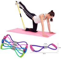 Yoga Elastic Rubber Rope Expander Bands, Elastic stretch bands for training and rehab strength