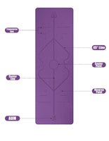 Non Slip Fitness Yoga Mat with Position Lines, Pro yoga mat