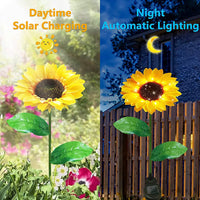 Sunflowers Solar Lawn Light, Beautiful Solar Sunflowers For Outside Patios, Decks, Gardens, Light up any Space with Sunflowers