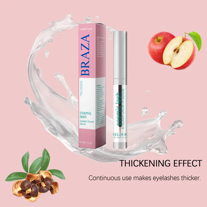 BRAZA 5ml Eyelash Extension Serum Eyebrow Lash Growth Lengthening Fuller Lasting Moisturizing Thicken Eye Lash Curly Serum