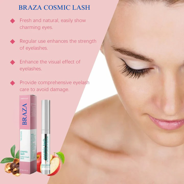 BRAZA 5ml Eyelash Extension Serum Eyebrow Lash Growth Lengthening Fuller Lasting Moisturizing Thicken Eye Lash Curly Serum