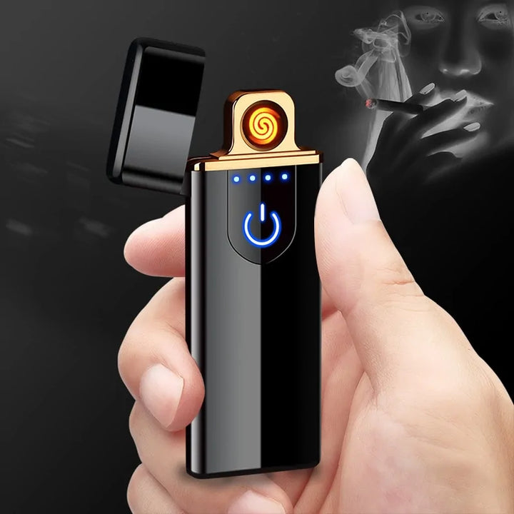 Windproof Electronic Ultra Thin USB Cigarette Lighter, Windproof lighter USB rechargeable, Quality lighter