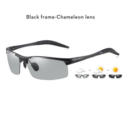 2024 Aluminum Rimless Photochromic Sunglasses, Sunlight Adapting sunglasses