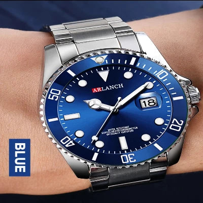 ARLANCH Hot Sell Men Quatrz Watch Sport Mens Watches Top Brand Luxury Waterproof Full Steel Quartz Clock Men Relogio Masculino