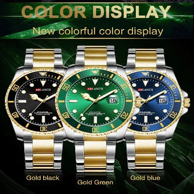ARLANCH Hot Sell Men Quatrz Watch Sport Mens Watches Top Brand Luxury Waterproof Full Steel Quartz Clock Men Relogio Masculino