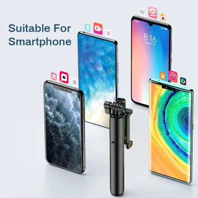 2024 New 6-in-1 Bluetooth Self Timer Selfie Stick, Most modern and effective Selfie stick with ring light duals