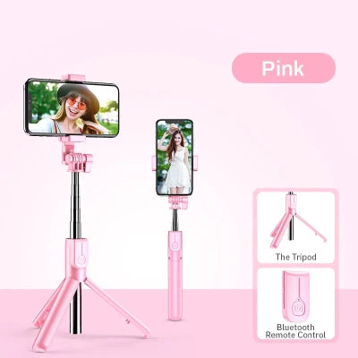 2024 New 6-in-1 Bluetooth Self Timer Selfie Stick, Most modern and effective Selfie stick with ring light duals