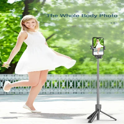 2024 New 6-in-1 Bluetooth Self Timer Selfie Stick, Most modern and effective Selfie stick with ring light duals