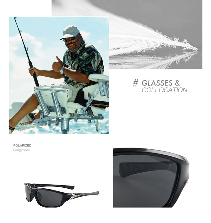 Polarized Fishing Sunglasses  Sun Glasses for Fishing Camping Driving Eyewear UV400 Sunglasses