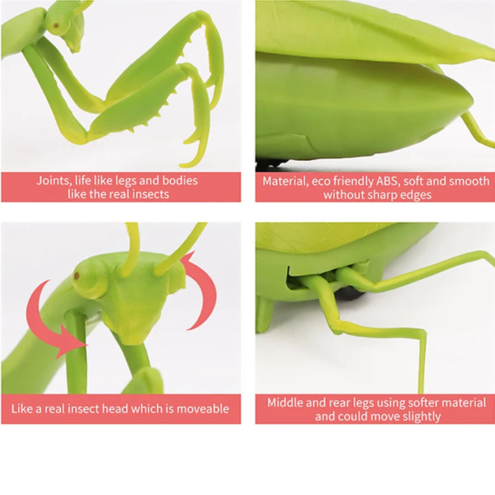 Infrared  Remote Control Realistic Praying Mantis Insect,  Scary Trick Toy Simulation Praying mantis Animal Funny Prank Kids For Children Toy Gift