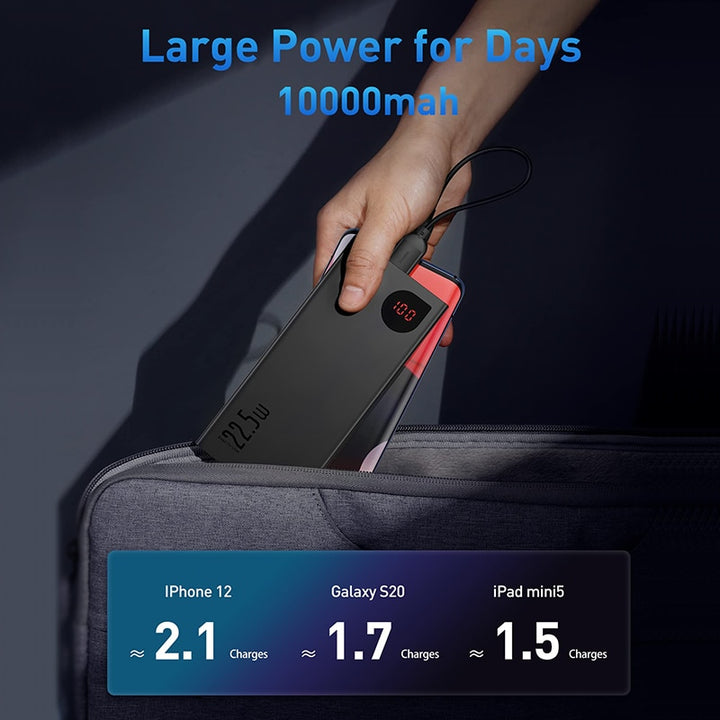 Fast Charging Portable cell phone charger, Cell phone charger cordless
