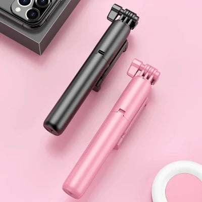 2024 New 6-in-1 Bluetooth Self Timer Selfie Stick, Most modern and effective Selfie stick with ring light duals