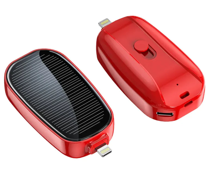 Pocket size Solar Power Charging Bank, wireless Solar power bank, Phone charger solar, emergency Pocket Solar powered power bank