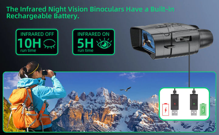 Ultra Clear 4K 36MP Night Vision Binoculars, Night vision binoculars, Night vision recording binoculars