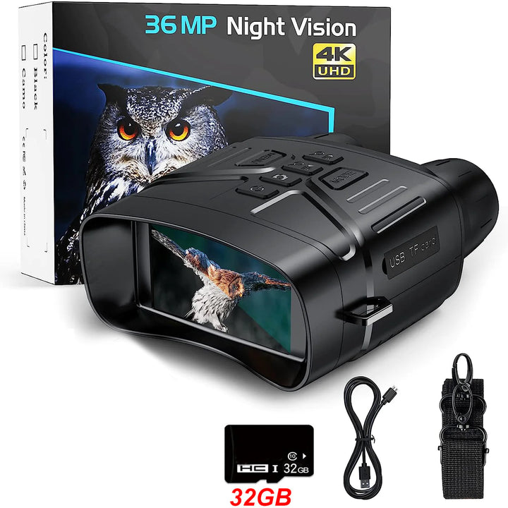 Ultra Clear 4K 36MP Night Vision Binoculars, Night vision binoculars, Night vision recording binoculars