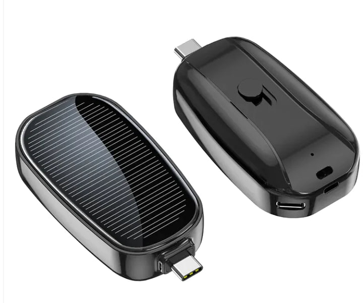 Pocket size Solar Power Charging Bank, wireless Solar power bank, Phone charger solar, emergency Pocket Solar powered power bank