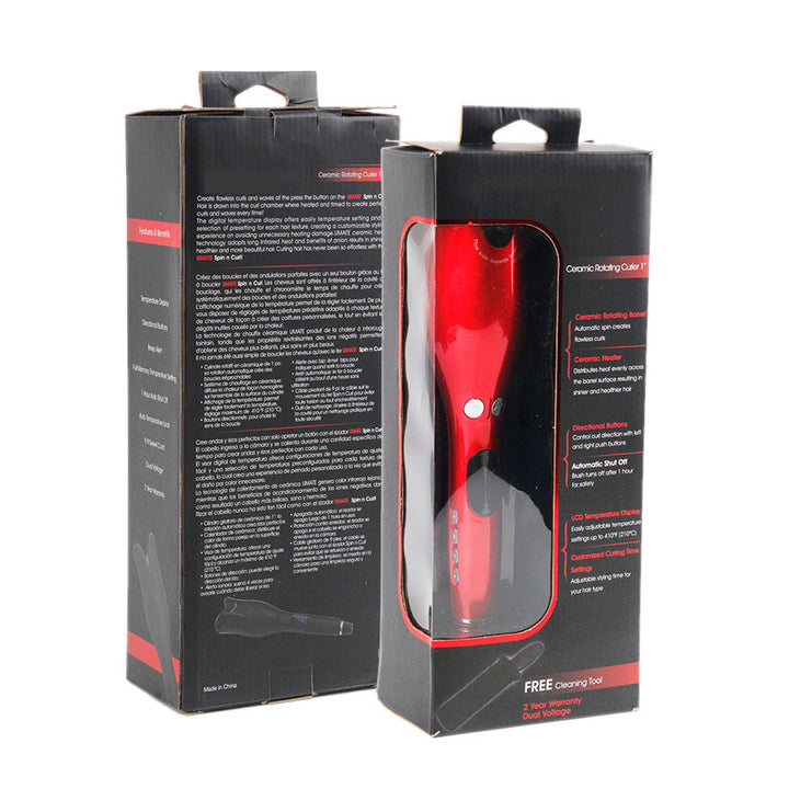 Automatic Rotating Curling Iron, Ceramic heat curling iron, Professional grade ceramic curling iron