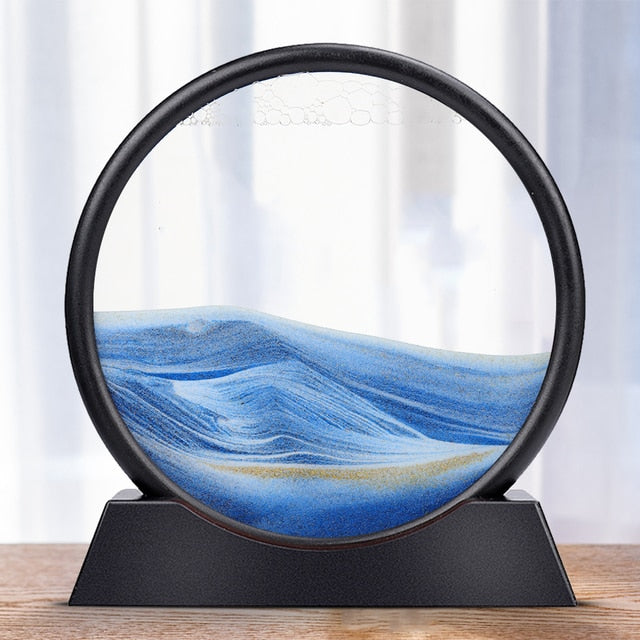 3D Hourglass Deep Sea Sandscape In Motion
