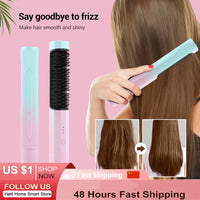 Wireless Hair Straightener, safe styling hair straightener