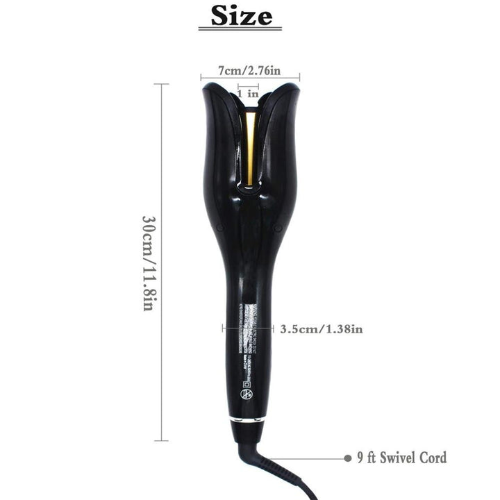 Automatic Rotating Curling Iron, Ceramic heat curling iron, Professional grade ceramic curling iron