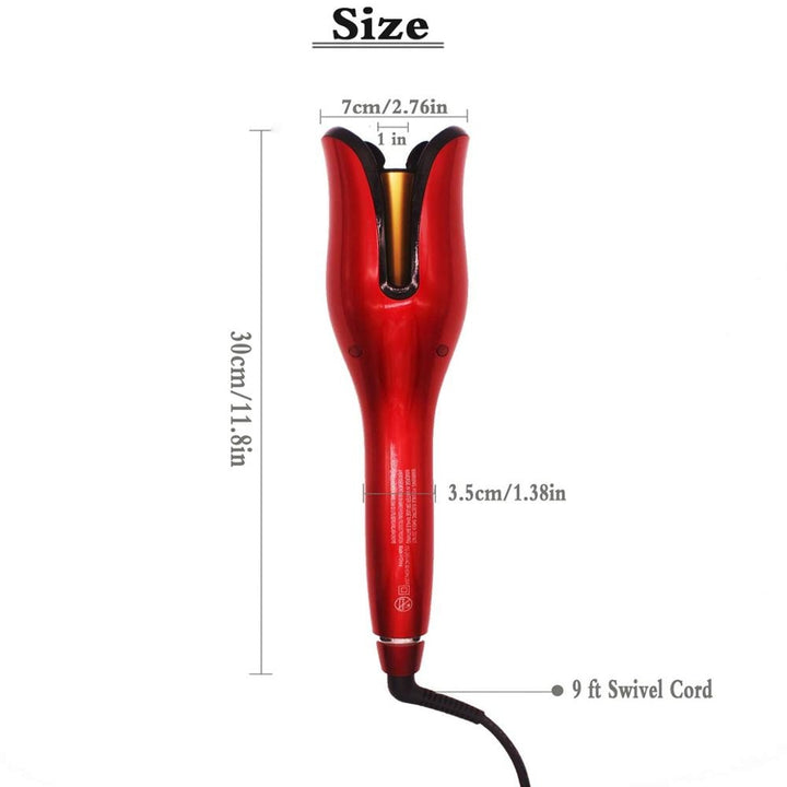 Automatic Rotating Curling Iron, Ceramic heat curling iron, Professional grade ceramic curling iron