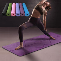 Non Slip Fitness Yoga Mat with Position Lines, Pro yoga mat